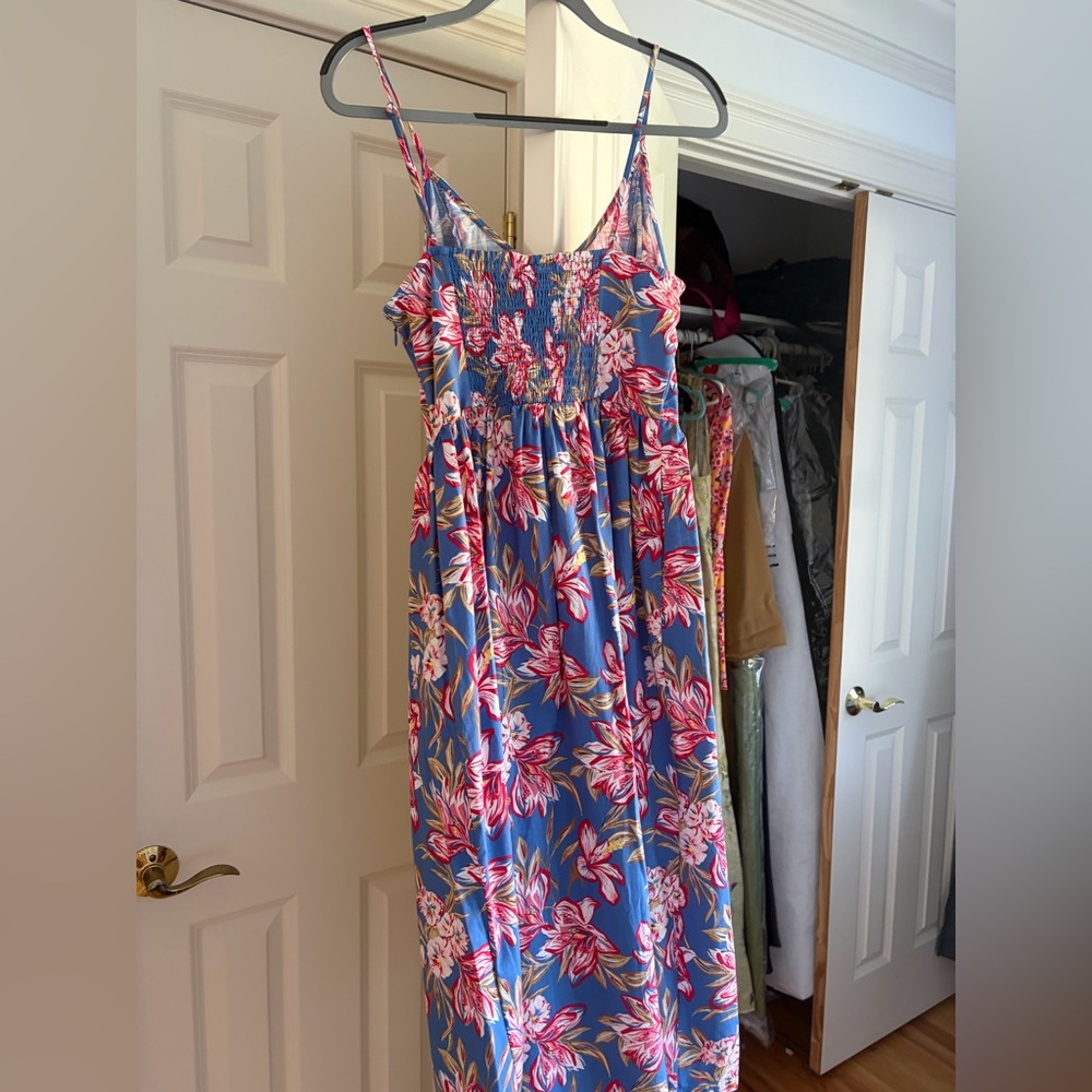 Target A New Day Blue Floral Sundress with Pink & White Prints